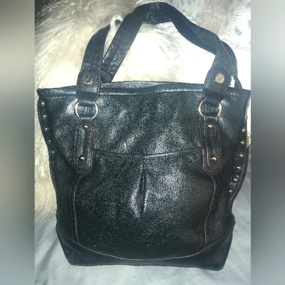 B. Makowsky Studded Leather Bag